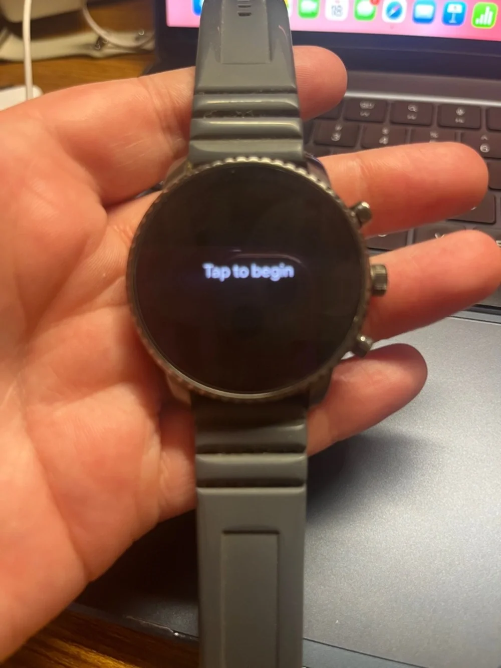 Fossil Black and Silver Smartwatch Set